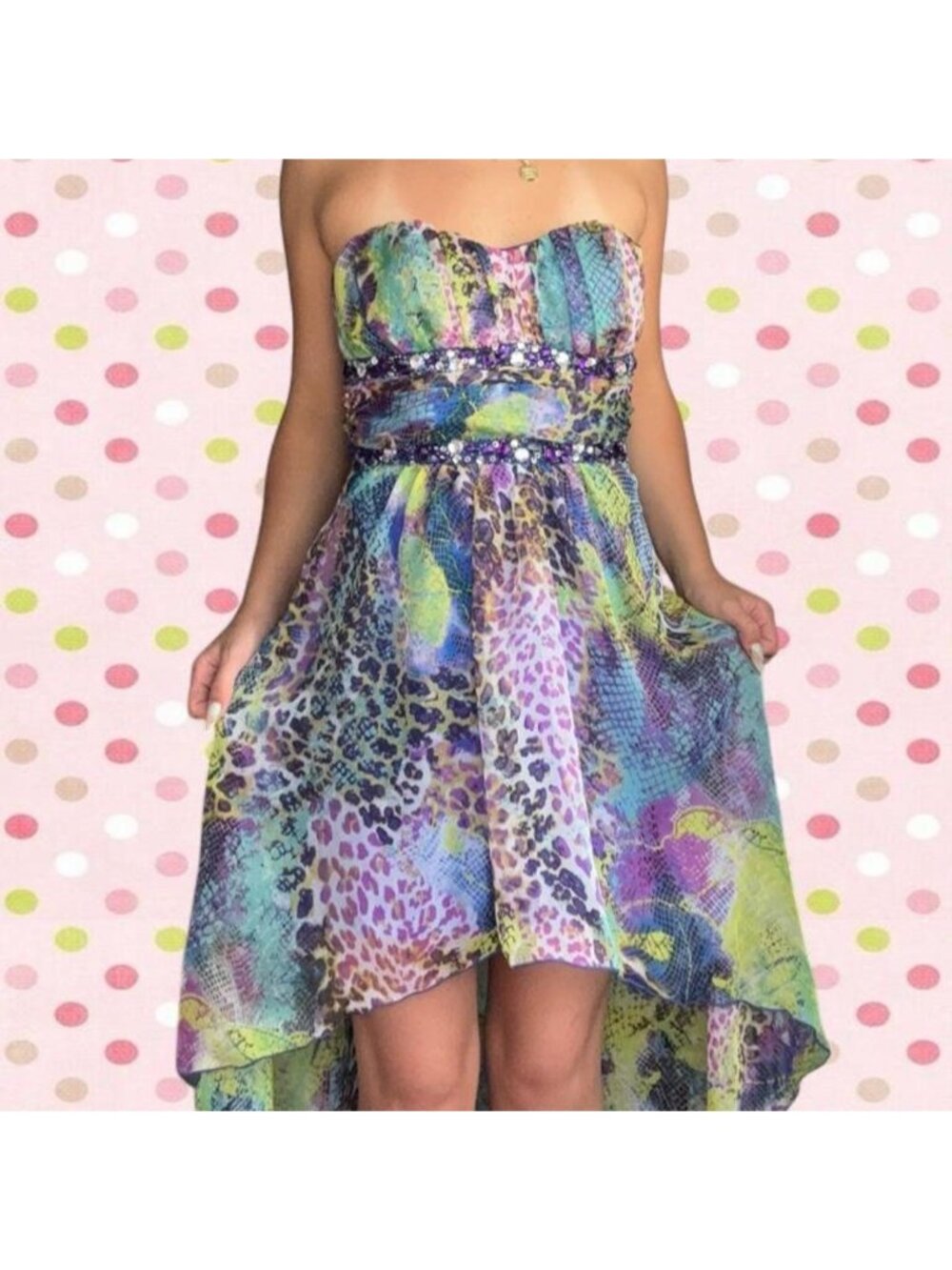 Vintage 2000s dressed by deb strapless dress